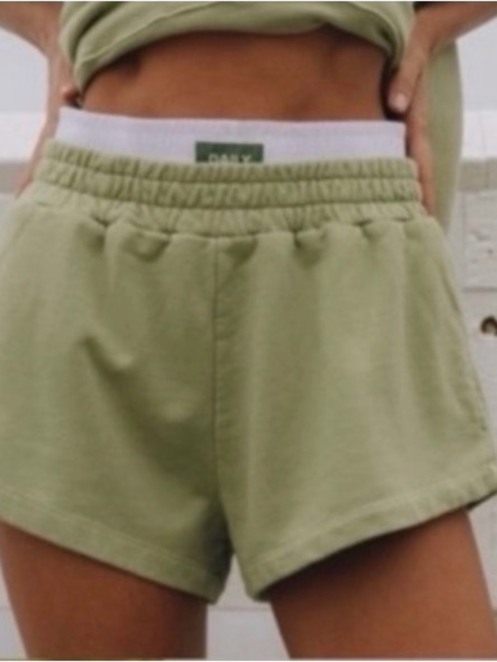 Daily Drills Matcha Double Banded Shorts